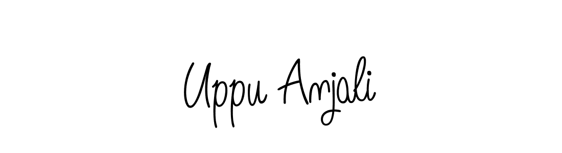 Check out images of Autograph of Uppu Anjali name. Actor Uppu Anjali Signature Style. Angelique-Rose-font-FFP is a professional sign style online. Uppu Anjali signature style 5 images and pictures png