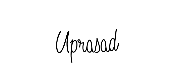 Uprasad stylish signature style. Best Handwritten Sign (Angelique-Rose-font-FFP) for my name. Handwritten Signature Collection Ideas for my name Uprasad. Uprasad signature style 5 images and pictures png