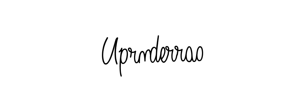 Uprnderrao stylish signature style. Best Handwritten Sign (Angelique-Rose-font-FFP) for my name. Handwritten Signature Collection Ideas for my name Uprnderrao. Uprnderrao signature style 5 images and pictures png