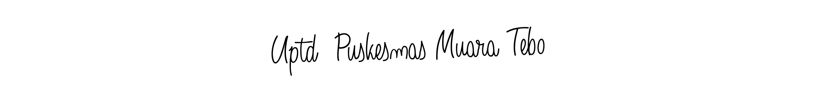 How to make Uptd  Puskesmas Muara Tebo name signature. Use Angelique-Rose-font-FFP style for creating short signs online. This is the latest handwritten sign. Uptd  Puskesmas Muara Tebo signature style 5 images and pictures png