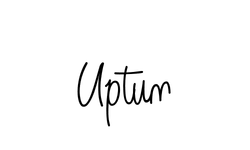 The best way (Angelique-Rose-font-FFP) to make a short signature is to pick only two or three words in your name. The name Uptun include a total of six letters. For converting this name. Uptun signature style 5 images and pictures png