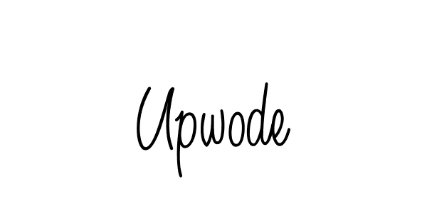 Use a signature maker to create a handwritten signature online. With this signature software, you can design (Angelique-Rose-font-FFP) your own signature for name Upwode. Upwode signature style 5 images and pictures png