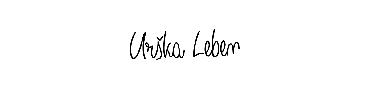 Also You can easily find your signature by using the search form. We will create Urška Leben name handwritten signature images for you free of cost using Angelique-Rose-font-FFP sign style. Urška Leben signature style 5 images and pictures png