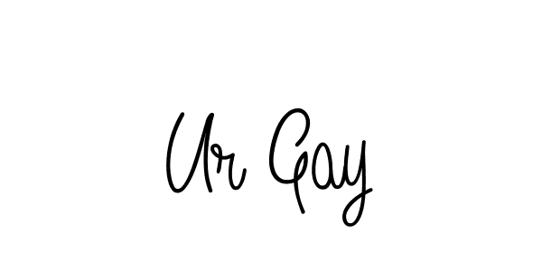 The best way (Angelique-Rose-font-FFP) to make a short signature is to pick only two or three words in your name. The name Ur Gay include a total of six letters. For converting this name. Ur Gay signature style 5 images and pictures png