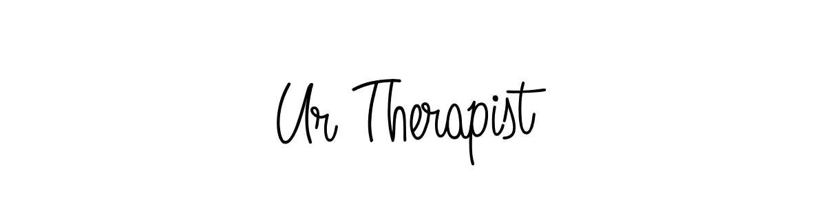 Check out images of Autograph of Ur Therapist name. Actor Ur Therapist Signature Style. Angelique-Rose-font-FFP is a professional sign style online. Ur Therapist signature style 5 images and pictures png