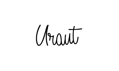 How to make Uraut name signature. Use Angelique-Rose-font-FFP style for creating short signs online. This is the latest handwritten sign. Uraut signature style 5 images and pictures png