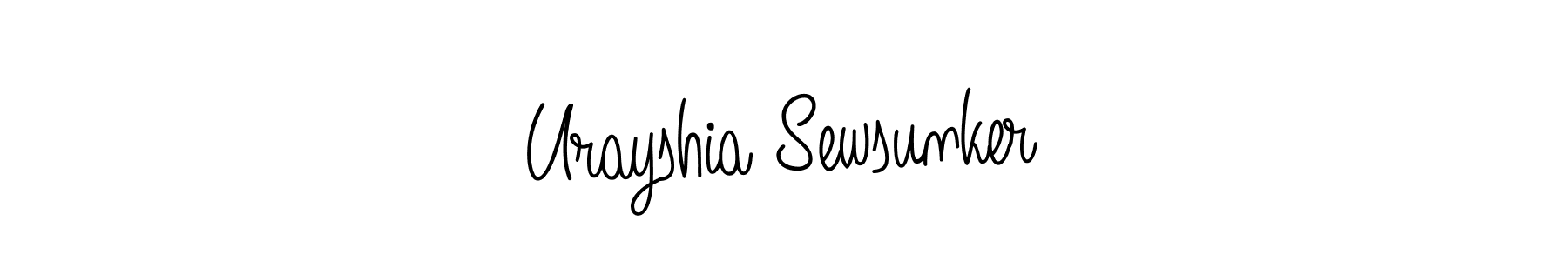 Once you've used our free online signature maker to create your best signature Angelique-Rose-font-FFP style, it's time to enjoy all of the benefits that Urayshia Sewsunker name signing documents. Urayshia Sewsunker signature style 5 images and pictures png