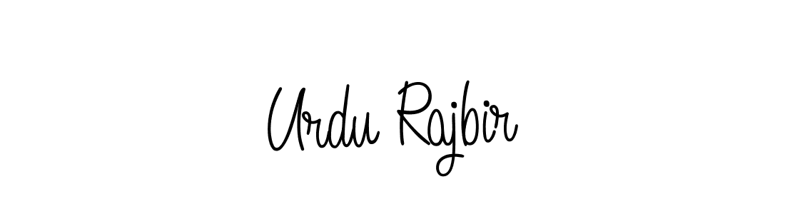 Design your own signature with our free online signature maker. With this signature software, you can create a handwritten (Angelique-Rose-font-FFP) signature for name Urdu Rajbir. Urdu Rajbir signature style 5 images and pictures png