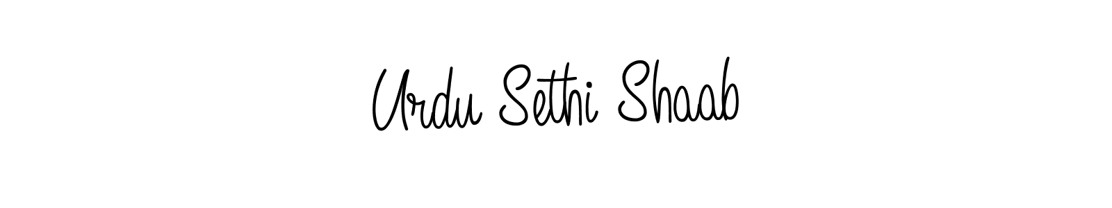 How to Draw Urdu Sethi Shaab signature style? Angelique-Rose-font-FFP is a latest design signature styles for name Urdu Sethi Shaab. Urdu Sethi Shaab signature style 5 images and pictures png