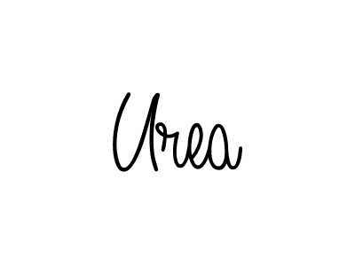 Make a beautiful signature design for name Urea. With this signature (Angelique-Rose-font-FFP) style, you can create a handwritten signature for free. Urea signature style 5 images and pictures png