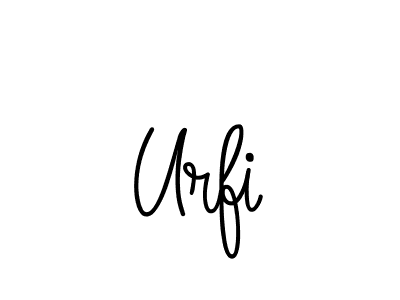 Urfi stylish signature style. Best Handwritten Sign (Angelique-Rose-font-FFP) for my name. Handwritten Signature Collection Ideas for my name Urfi. Urfi signature style 5 images and pictures png