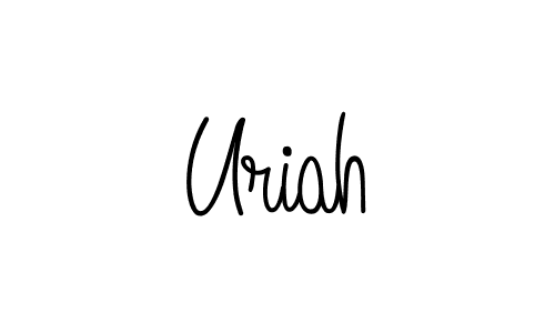 Uriah stylish signature style. Best Handwritten Sign (Angelique-Rose-font-FFP) for my name. Handwritten Signature Collection Ideas for my name Uriah. Uriah signature style 5 images and pictures png