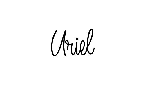 Create a beautiful signature design for name Uriel. With this signature (Angelique-Rose-font-FFP) fonts, you can make a handwritten signature for free. Uriel signature style 5 images and pictures png