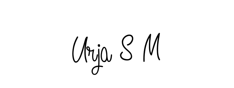 Similarly Angelique-Rose-font-FFP is the best handwritten signature design. Signature creator online .You can use it as an online autograph creator for name Urja S M. Urja S M signature style 5 images and pictures png