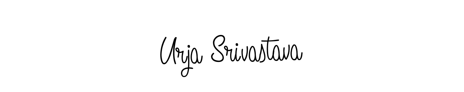 if you are searching for the best signature style for your name Urja Srivastava. so please give up your signature search. here we have designed multiple signature styles  using Angelique-Rose-font-FFP. Urja Srivastava signature style 5 images and pictures png