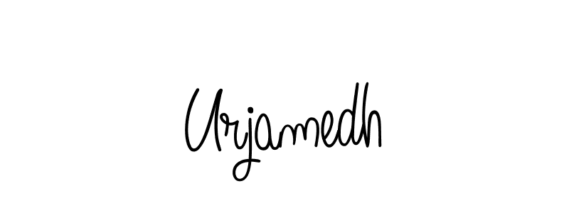 How to Draw Urjamedh signature style? Angelique-Rose-font-FFP is a latest design signature styles for name Urjamedh. Urjamedh signature style 5 images and pictures png