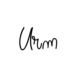 Design your own signature with our free online signature maker. With this signature software, you can create a handwritten (Angelique-Rose-font-FFP) signature for name Urm. Urm signature style 5 images and pictures png