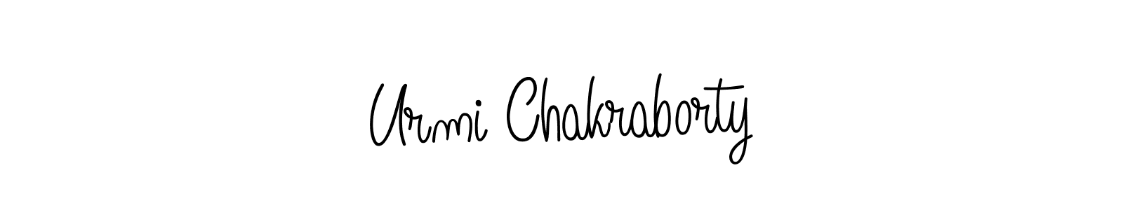 Use a signature maker to create a handwritten signature online. With this signature software, you can design (Angelique-Rose-font-FFP) your own signature for name Urmi Chakraborty. Urmi Chakraborty signature style 5 images and pictures png