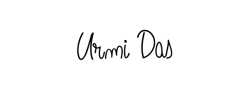 You should practise on your own different ways (Angelique-Rose-font-FFP) to write your name (Urmi Das) in signature. don't let someone else do it for you. Urmi Das signature style 5 images and pictures png