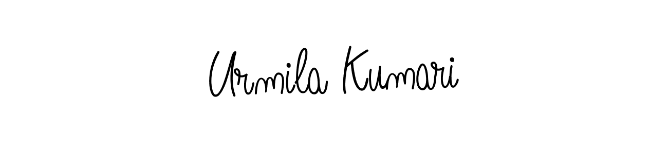 if you are searching for the best signature style for your name Urmila Kumari. so please give up your signature search. here we have designed multiple signature styles  using Angelique-Rose-font-FFP. Urmila Kumari signature style 5 images and pictures png