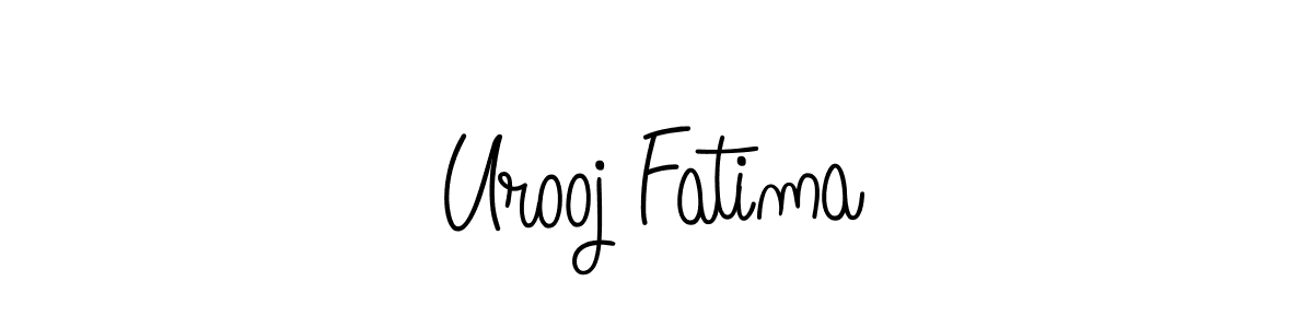 Create a beautiful signature design for name Urooj Fatima. With this signature (Angelique-Rose-font-FFP) fonts, you can make a handwritten signature for free. Urooj Fatima signature style 5 images and pictures png