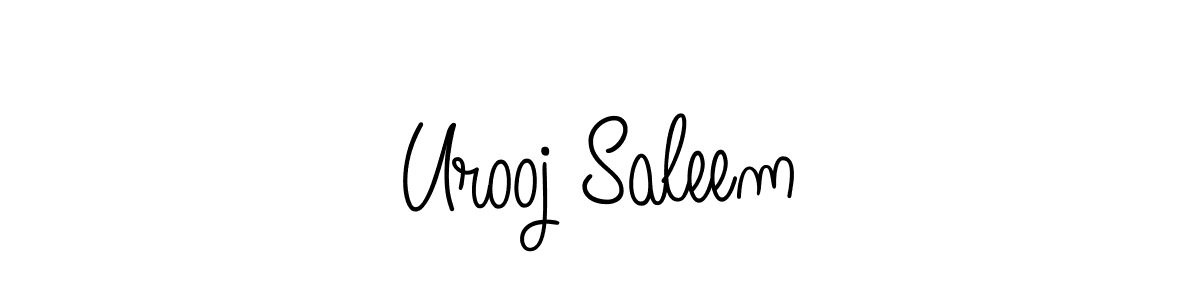 Also we have Urooj Saleem name is the best signature style. Create professional handwritten signature collection using Angelique-Rose-font-FFP autograph style. Urooj Saleem signature style 5 images and pictures png