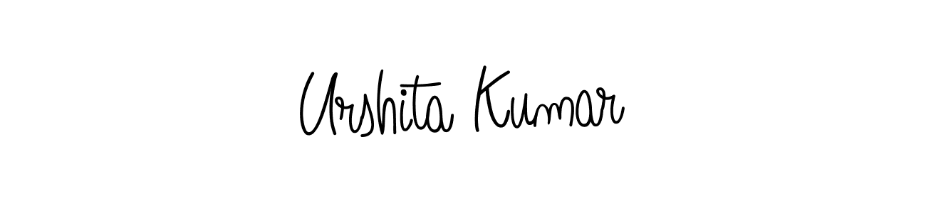 How to make Urshita Kumar name signature. Use Angelique-Rose-font-FFP style for creating short signs online. This is the latest handwritten sign. Urshita Kumar signature style 5 images and pictures png