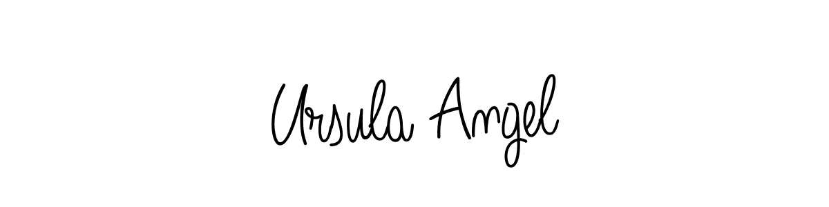 Create a beautiful signature design for name Ursula Angel. With this signature (Angelique-Rose-font-FFP) fonts, you can make a handwritten signature for free. Ursula Angel signature style 5 images and pictures png
