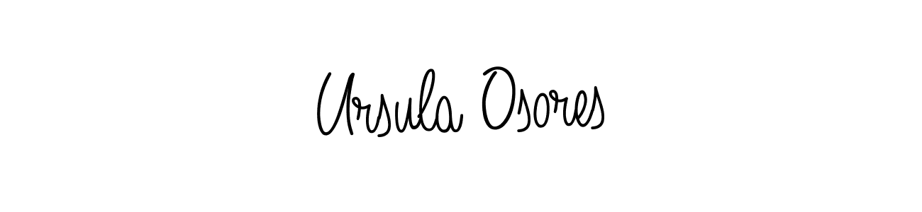 The best way (Angelique-Rose-font-FFP) to make a short signature is to pick only two or three words in your name. The name Ursula Osores include a total of six letters. For converting this name. Ursula Osores signature style 5 images and pictures png