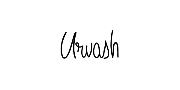 Create a beautiful signature design for name Urvash. With this signature (Angelique-Rose-font-FFP) fonts, you can make a handwritten signature for free. Urvash signature style 5 images and pictures png