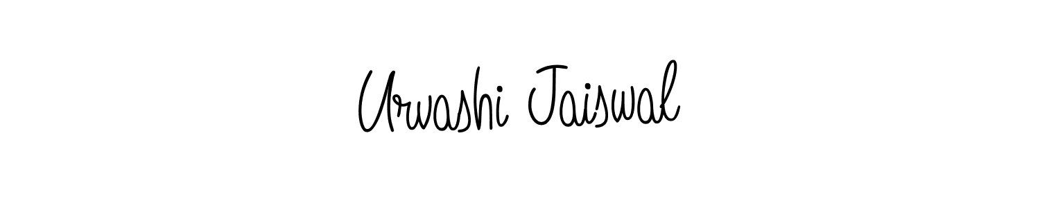 Use a signature maker to create a handwritten signature online. With this signature software, you can design (Angelique-Rose-font-FFP) your own signature for name Urvashi Jaiswal. Urvashi Jaiswal signature style 5 images and pictures png