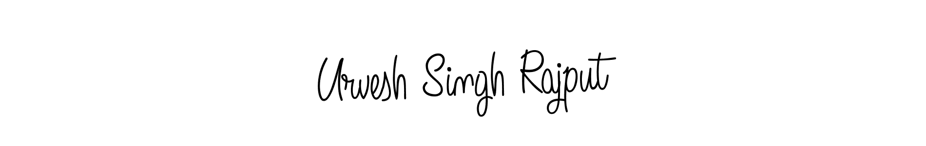 Make a beautiful signature design for name Urvesh Singh Rajput. With this signature (Angelique-Rose-font-FFP) style, you can create a handwritten signature for free. Urvesh Singh Rajput signature style 5 images and pictures png