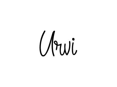 Also we have Urvi name is the best signature style. Create professional handwritten signature collection using Angelique-Rose-font-FFP autograph style. Urvi signature style 5 images and pictures png