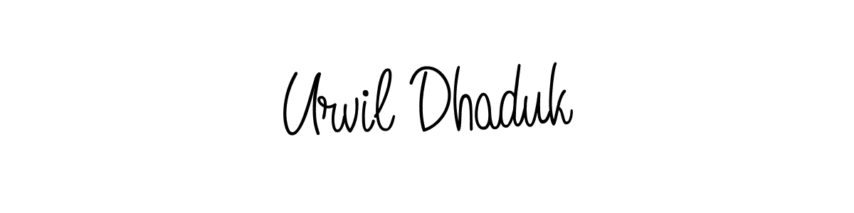 Also we have Urvil Dhaduk name is the best signature style. Create professional handwritten signature collection using Angelique-Rose-font-FFP autograph style. Urvil Dhaduk signature style 5 images and pictures png