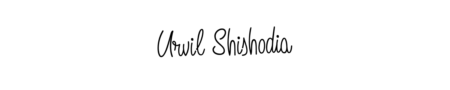 Create a beautiful signature design for name Urvil Shishodia. With this signature (Angelique-Rose-font-FFP) fonts, you can make a handwritten signature for free. Urvil Shishodia signature style 5 images and pictures png