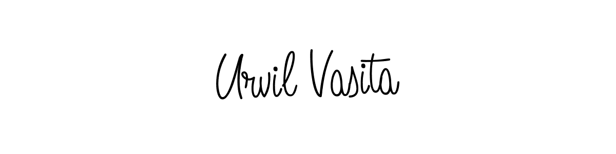 Check out images of Autograph of Urvil Vasita name. Actor Urvil Vasita Signature Style. Angelique-Rose-font-FFP is a professional sign style online. Urvil Vasita signature style 5 images and pictures png