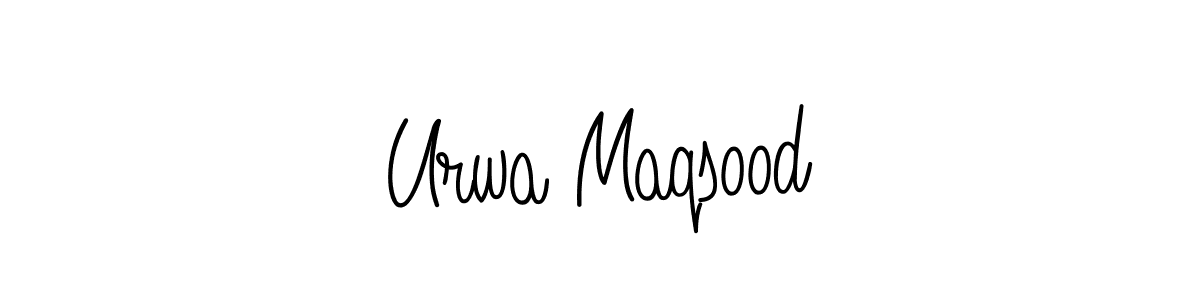 Create a beautiful signature design for name Urwa Maqsood. With this signature (Angelique-Rose-font-FFP) fonts, you can make a handwritten signature for free. Urwa Maqsood signature style 5 images and pictures png
