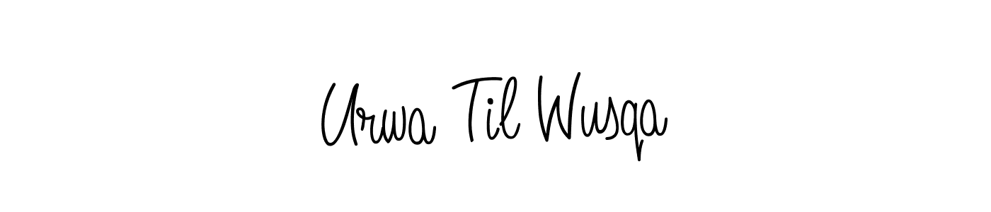 Also we have Urwa Til Wusqa name is the best signature style. Create professional handwritten signature collection using Angelique-Rose-font-FFP autograph style. Urwa Til Wusqa signature style 5 images and pictures png