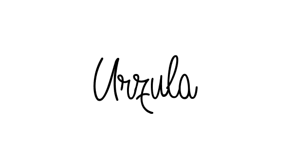 Urzula stylish signature style. Best Handwritten Sign (Angelique-Rose-font-FFP) for my name. Handwritten Signature Collection Ideas for my name Urzula. Urzula signature style 5 images and pictures png
