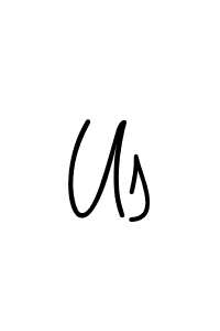 You should practise on your own different ways (Angelique-Rose-font-FFP) to write your name (Us) in signature. don't let someone else do it for you. Us signature style 5 images and pictures png