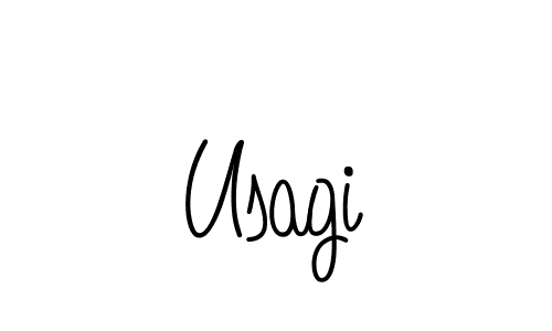 Also we have Usagi name is the best signature style. Create professional handwritten signature collection using Angelique-Rose-font-FFP autograph style. Usagi signature style 5 images and pictures png