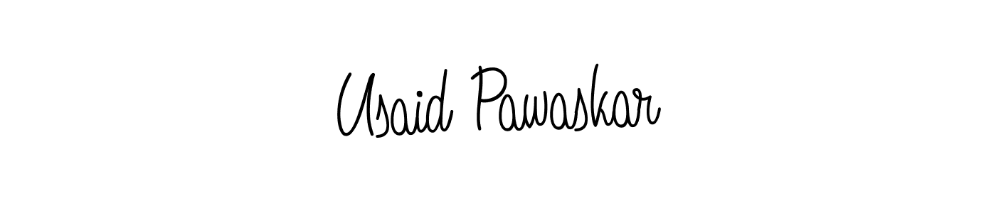 How to make Usaid Pawaskar signature? Angelique-Rose-font-FFP is a professional autograph style. Create handwritten signature for Usaid Pawaskar name. Usaid Pawaskar signature style 5 images and pictures png