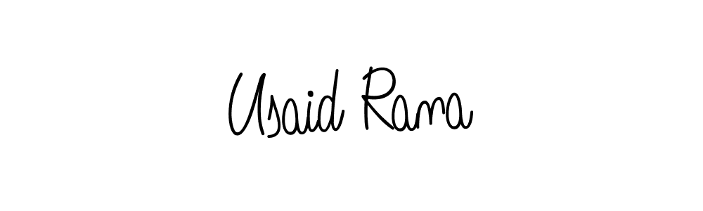 Usaid Rana stylish signature style. Best Handwritten Sign (Angelique-Rose-font-FFP) for my name. Handwritten Signature Collection Ideas for my name Usaid Rana. Usaid Rana signature style 5 images and pictures png