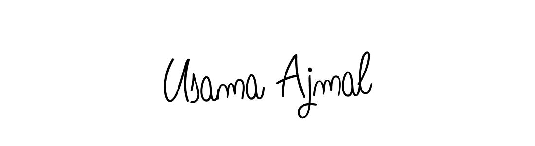 Usama Ajmal stylish signature style. Best Handwritten Sign (Angelique-Rose-font-FFP) for my name. Handwritten Signature Collection Ideas for my name Usama Ajmal. Usama Ajmal signature style 5 images and pictures png