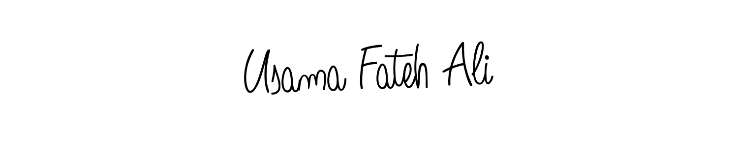 Also You can easily find your signature by using the search form. We will create Usama Fateh Ali name handwritten signature images for you free of cost using Angelique-Rose-font-FFP sign style. Usama Fateh Ali signature style 5 images and pictures png