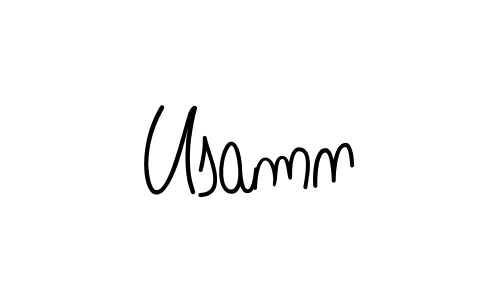 Usamn stylish signature style. Best Handwritten Sign (Angelique-Rose-font-FFP) for my name. Handwritten Signature Collection Ideas for my name Usamn. Usamn signature style 5 images and pictures png