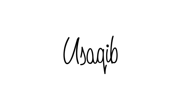 Make a beautiful signature design for name Usaqib. Use this online signature maker to create a handwritten signature for free. Usaqib signature style 5 images and pictures png