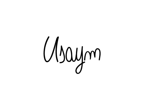 It looks lik you need a new signature style for name Usaym. Design unique handwritten (Angelique-Rose-font-FFP) signature with our free signature maker in just a few clicks. Usaym signature style 5 images and pictures png