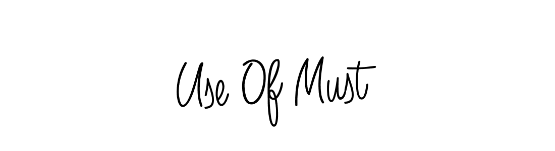 if you are searching for the best signature style for your name Use Of Must. so please give up your signature search. here we have designed multiple signature styles  using Angelique-Rose-font-FFP. Use Of Must signature style 5 images and pictures png
