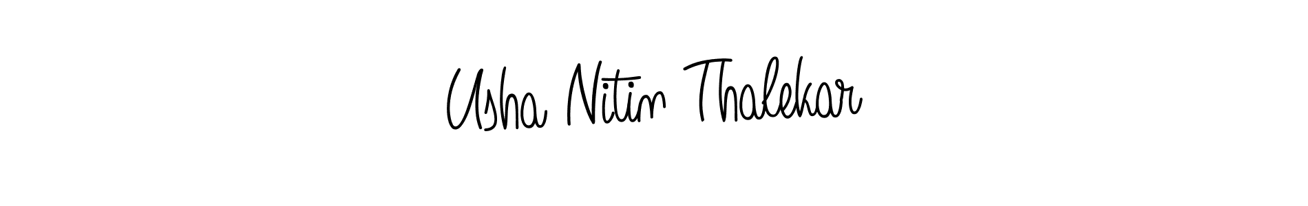 How to make Usha Nitin Thalekar signature? Angelique-Rose-font-FFP is a professional autograph style. Create handwritten signature for Usha Nitin Thalekar name. Usha Nitin Thalekar signature style 5 images and pictures png